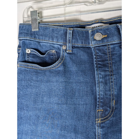 SPANXsculpt ReDefine Slim Straight Stretch Jeans Medium Indigo Blue Women's 12 - Picture 5 of 12